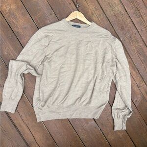 Brooks Brothers Beige Crewneck Sweater